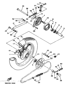 DT50R Переднее колесо