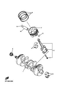YZF-R1 Коленчатый вал и Поршень