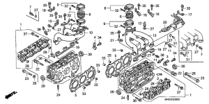 GL1500A Головка цилиндров
