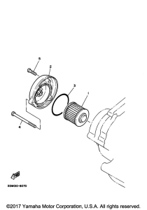 XV250 Масляный фильтр