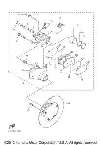 FZS6WC Задний суппорт