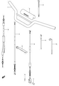 JR80 Руль -тросы