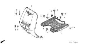 NE50 Front cover / step floor