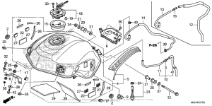 VFR1200X (DCT) Топливный бак
