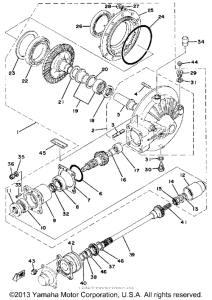 XS750F Final drive gear - drive shaft