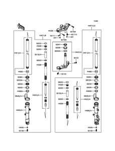 EX300 Передняя вилка