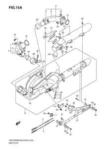 VZR1800 Muffler comp
