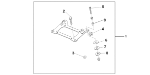 CBF500 (ABS) Carrier bracket