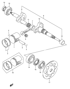 AJ50 Вал коленчатый
