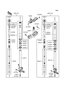 ZX1000 Передняя вилка