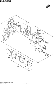GSX-S750 (ABS) Rear Caliper (Gsx-S750L6 E03)