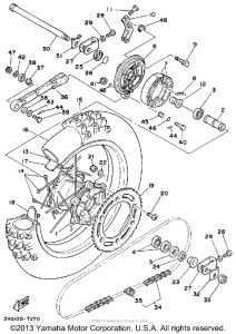 YZ125T Переднее колесо