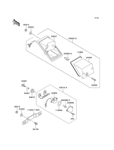 KL250 Taillight unit ass`y