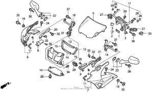 VFR750F Upper cowl 94-97
