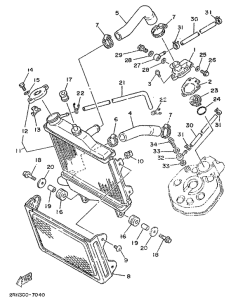 TZR125 Radiator. hose