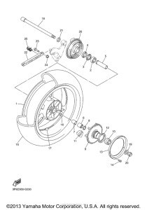 FJR1300 Переднее колесо