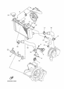 T135FI Радиатор и шланг