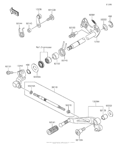 ZX1000 Механизм переключения передач