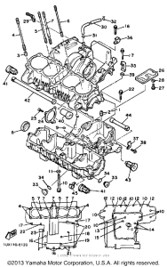 FJ1200T Картер двигателя
