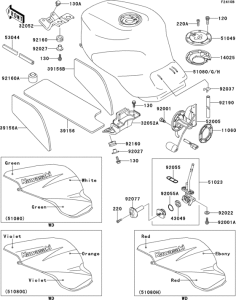 ZX900 Fuel tank(zx900-b3)