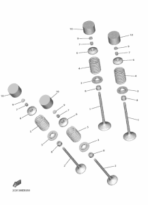 YZF600 Клапана