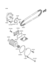 SC250 Масляный насос и фильтр