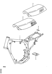 RM50 Frame - seat