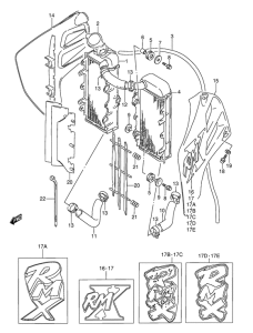 RMX250 Радиатор