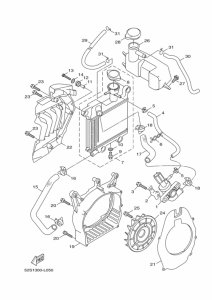 HW151 Радиатор и шланг