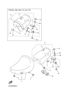 XV125S Сиденье