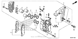 GL1800C Задний суппорт
