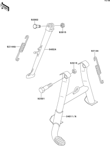 ZR750 Подножка