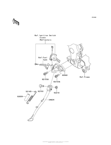 ZX1400 Подножка