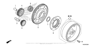 NC700J (DCT) Муфта стартера