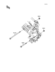 KR250 Рама ,крепежные детали