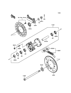  Задняя ступица колеса