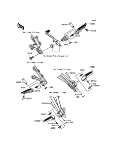 ZX636 Подножки