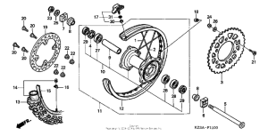 CR250R Переднее колесо