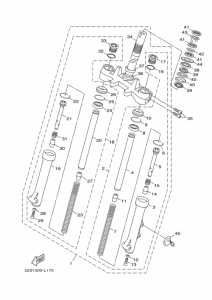 HW151 Вилка передней оси