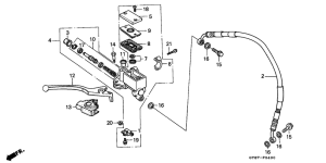 CRM50R Fr. brake master cylinder
