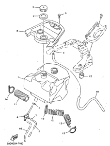 YN50R Топливный бак