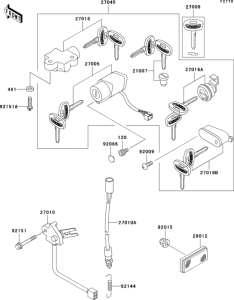VN800 Замок зажигания