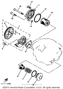 XT125J Масляный насос
