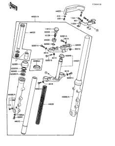 KZ440 Вилка передней оси