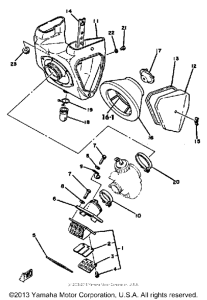 YZ125G Воздушный фильтр