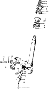 CB750 Траверса нижняя