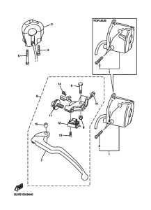 FZS1000 FZS10R Interruptor  manillar&palanc
