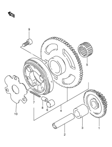 DR125 Муфта стартера
