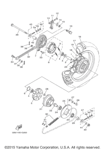TTR110E Переднее колесо