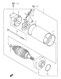 LS650 Стартерный мотор